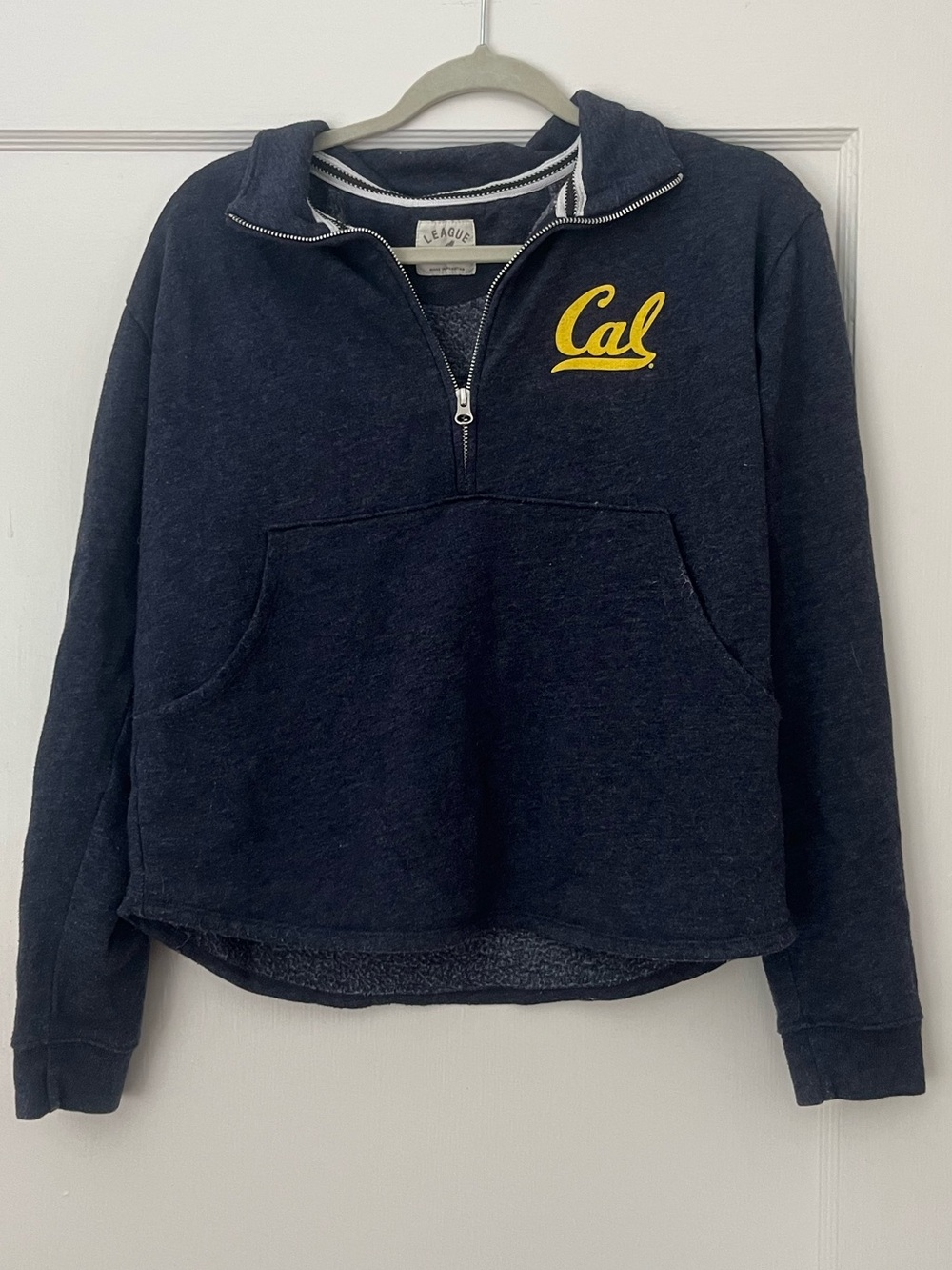 Cal Logo Navy Half-Zip Women's Sweatshirt 💙💛🐻